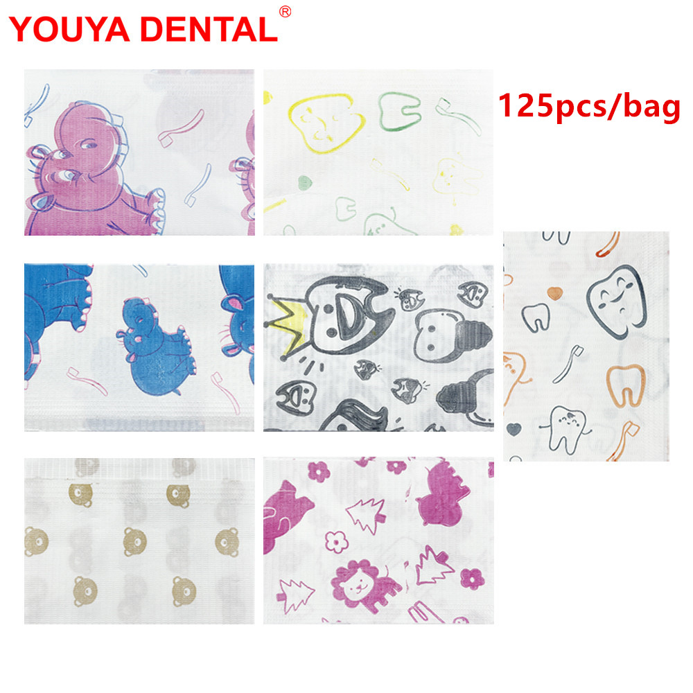 Desk Setup Kids - 125 stücke Kinder Dental Lätzchen Einweg