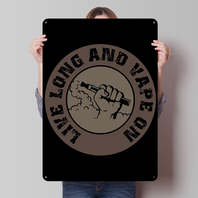 Desk Setup Designer - Vape Design für Ecig Weißblech-Poster, anpassbare