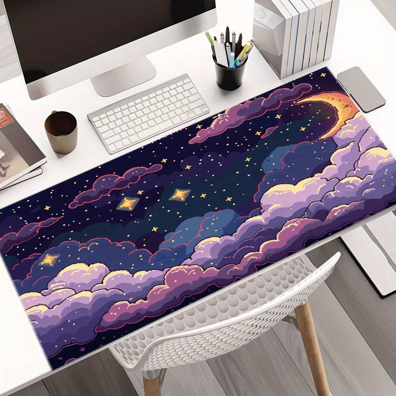 Desk Setup Ergonomics - Großes Marken-Mauspad mit Eisendraachen-Motiv, Ergonomische Schreibtischunterlage