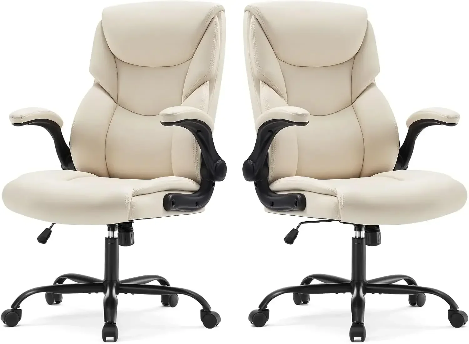Desk Setup Ergonomics - Ergonomischer Computer-Gaming-Bürostuhl, 2er-Set, robuste, drehbare Schreibtischstühle