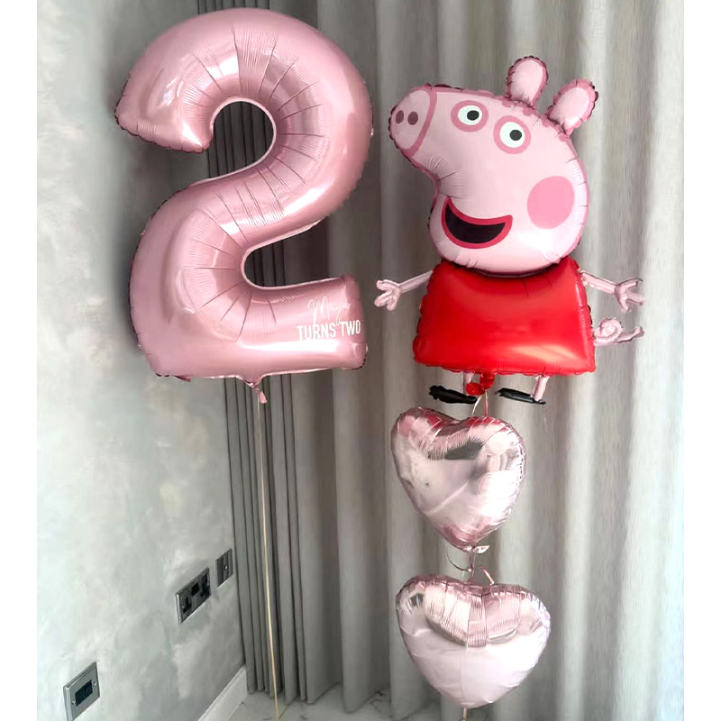 Desk Setup Kids - Peppa Pig Pedro Pony Folienballon Mylar