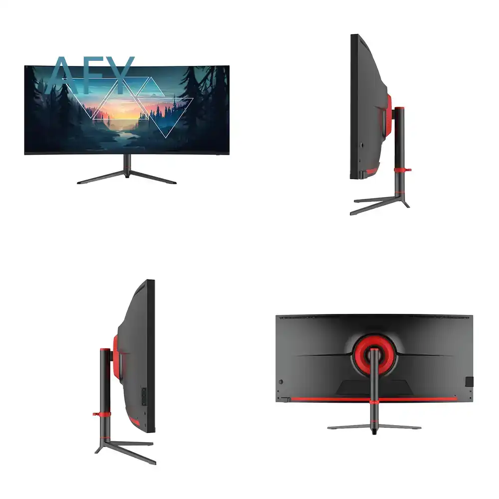 Desk Setup Ergonomics - Flashworth 34 Zoll 4K Curved Gaming-Monitor