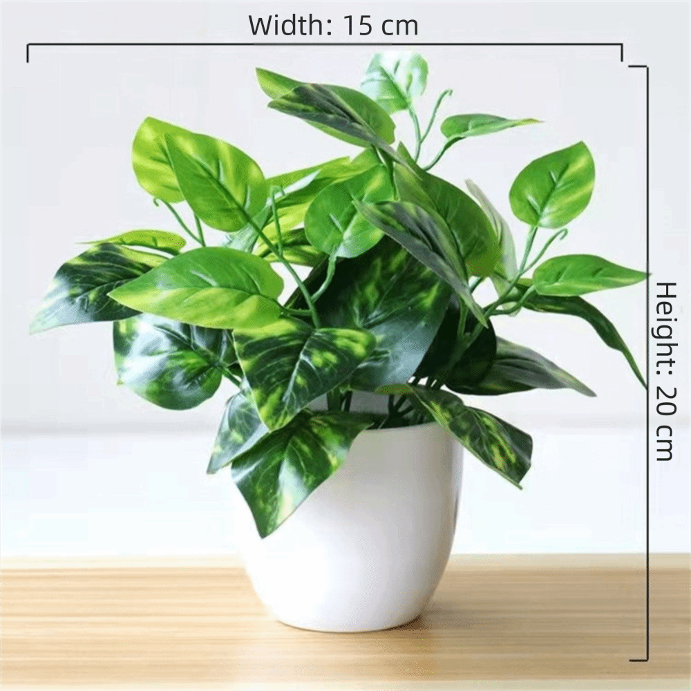Desk Setup Plants - Mini Künstliche Topfpflanzen Bonsai Tischdekoration Topfornamente