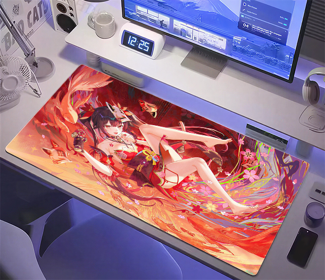 Großes Anime-Mädchen Mauspad X – Desk Setup Designer Bewertung und Preis