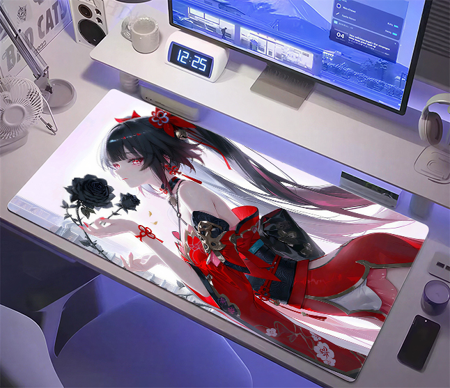 Großes Anime-Mädchen Mauspad X – Desk Setup Designer Bewertung und Preis
