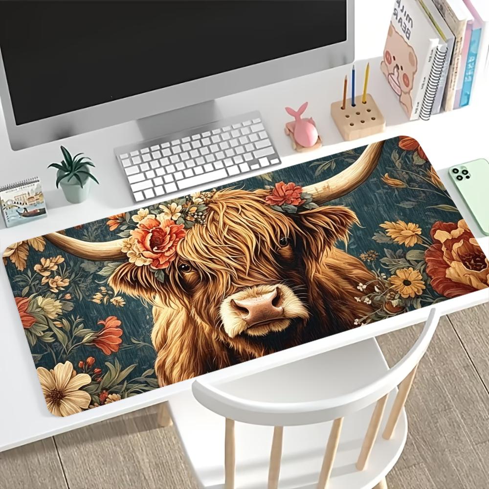 Vintage Highland Cow Floral Ga – Desk Setup Pc And Laptop Bewertung und Preis