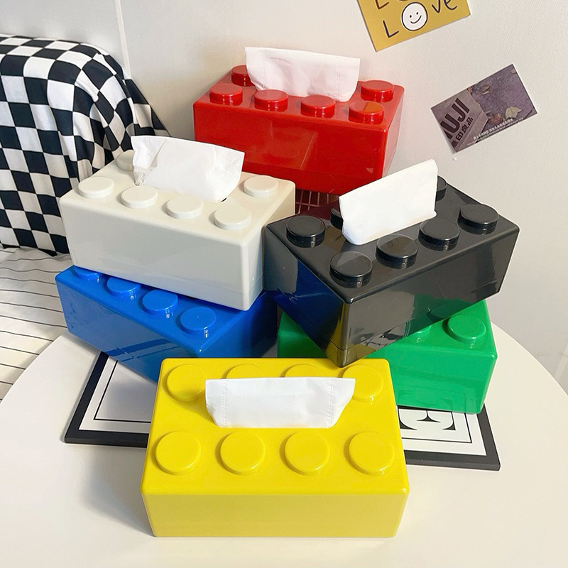 Bausteinförmige Taschentuchbox – Desk Setup Developer Bewertung und Preis