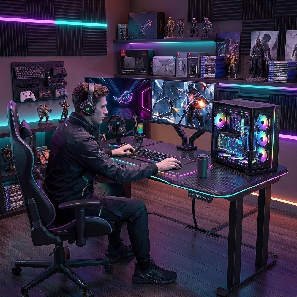 Elektrischer Stehschreibtisch  – Desk Setup Ergonomics Bewertung und Preis