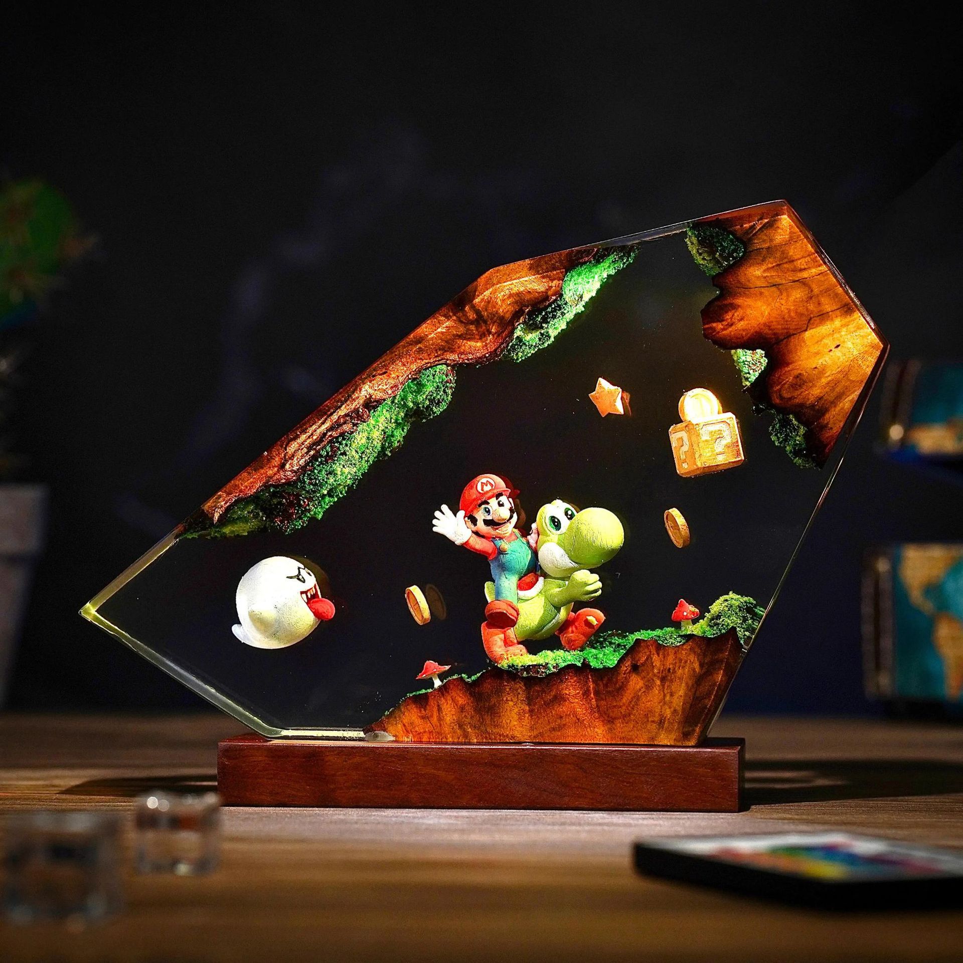 Tischlampe aus Kunstharz mit C – Desk Setup Lighting Bewertung und Preis