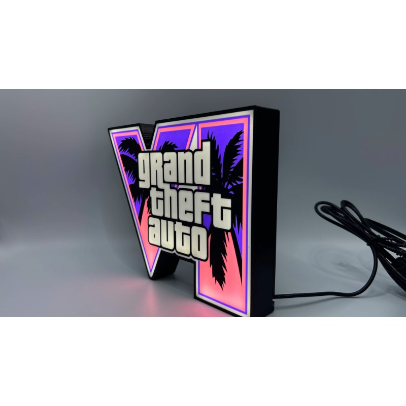 GTA 6 Grand Theft Auto VI LED- – Desk Setup Productivity Bewertung und Preis