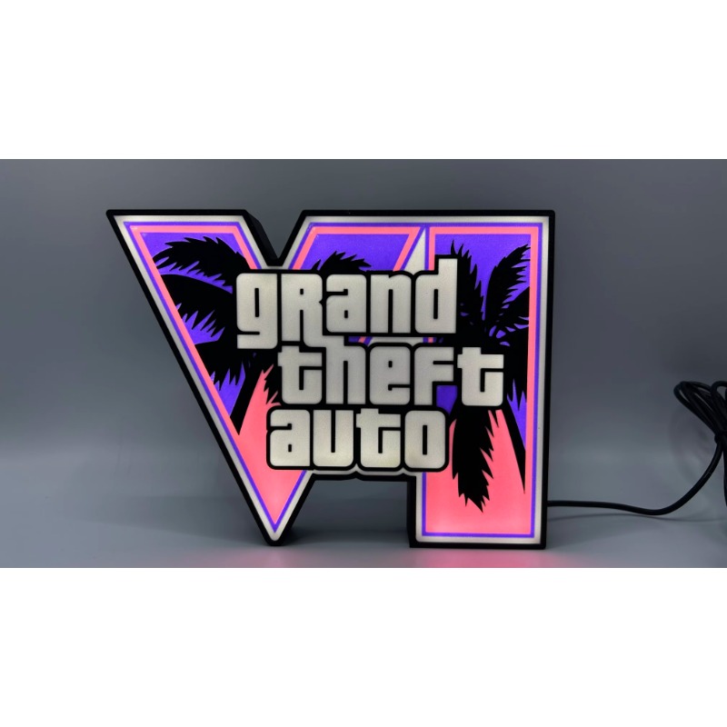 GTA 6 Grand Theft Auto VI LED- – Desk Setup Productivity Bewertung und Preis