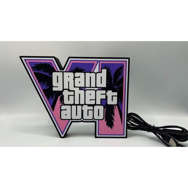 GTA 6 Grand Theft Auto VI LED- – Desk Setup Productivity Bewertung und Preis